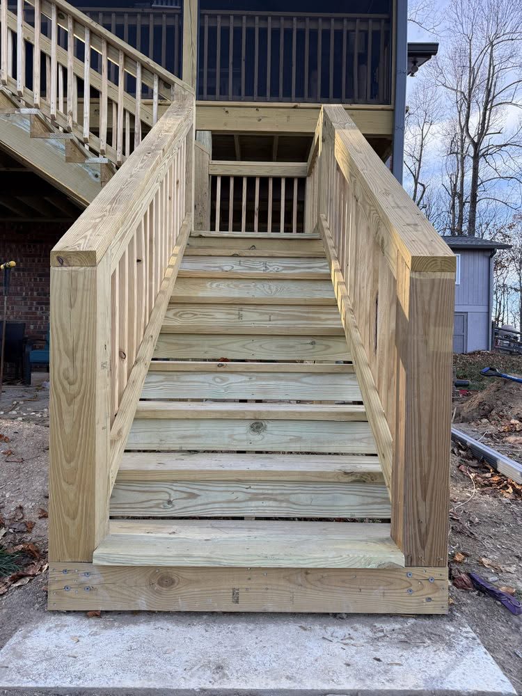 Custom Deck Stairs