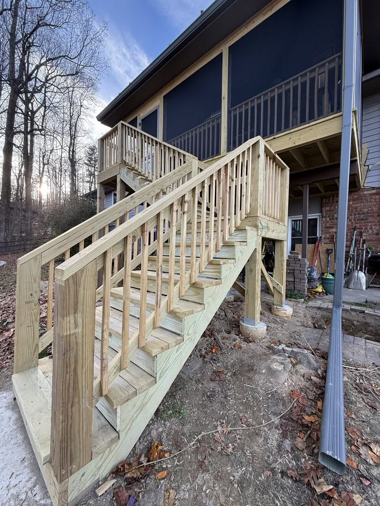 Deck Building project 6 by Terra Builders AVL in Asheville NC