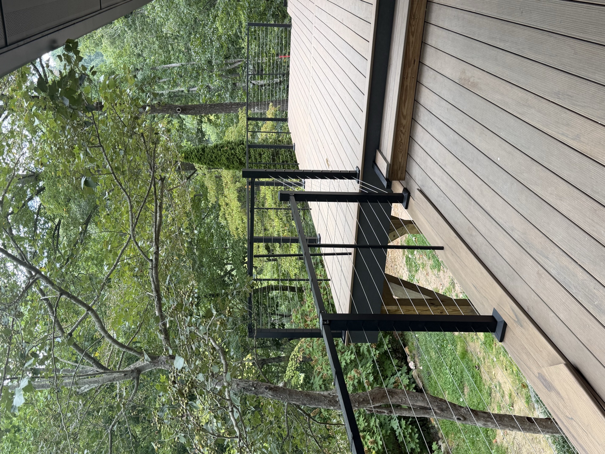 Composite Deck, Cable Railing — Woods by Terra Builders AVL